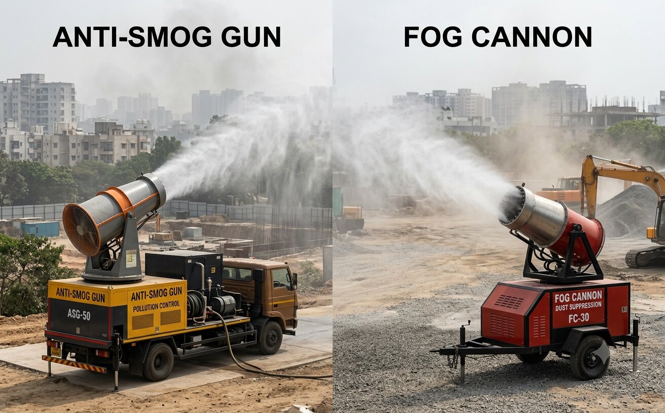 Anti-Smog Gun v/s Fog Cannon: What’s the Difference?